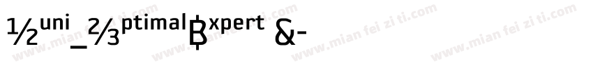 Huni_OptimalExpert B字体转换